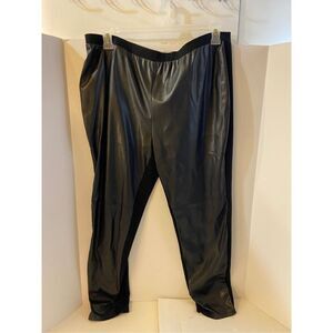 Vince Comto Two faux leather mob wife leggings pants size 3x